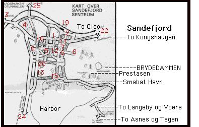 Sandefjord Map - To Langeby