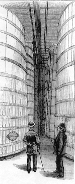 tall wine barrels