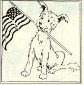 dog with flag